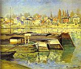 Seine Canvas Paintings - The Seine at Asnieres